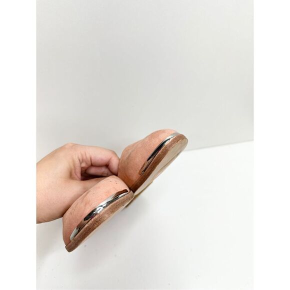 Etienne Aginer Tonne Flat Womens Size 8.5 Leather Round Toe Slip On Shoes - Picture 8 of 9